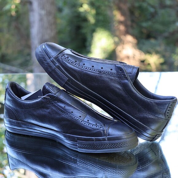 Converse x John Varvatos Black Leather Slip On 2016 - Picture 9 of 16